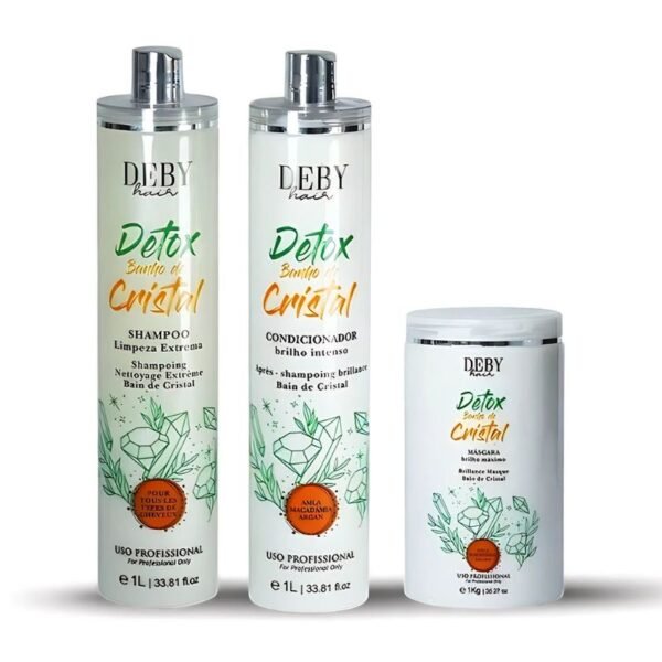 Kit Detox Cristal Deby Hair 3 x 1 Litre