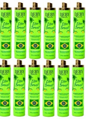 Deby Hair Lissage Indien 23 Lot de 12 Lissages Brésiliens Deby Hair Lisa Brasil - 12 x 1L