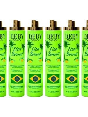 Lot de 6 Lissages Brésiliens Deby Hair Lisa Brasil - 6 x 1L