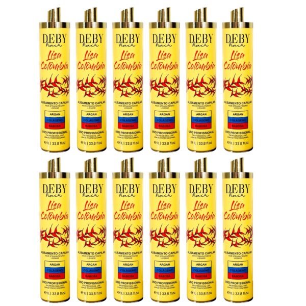 Lot de 12 Lissages Colombiens Deby Hair Lisa Colombia - 12 x 1L