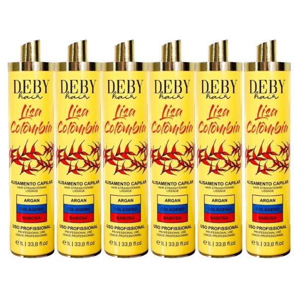 Lot de 6 Lissages Colombiens Deby Hair Lisa Colombia - 6 x 1L 1 Lot de 6 Lissages Colombiens Deby Hair Lisa Colombia - 6 x 1L