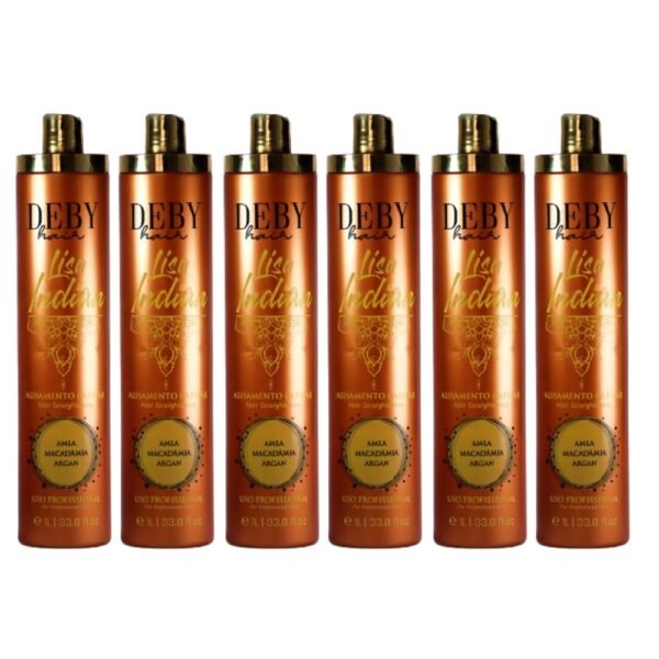 Lot de 6 Lissages Indiens Deby Hair Lisa Indian - 6 x 1L 1 Lot de 6 Lissages Indiens Deby Hair Lisa Indian - 6 x 1L