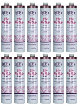 Deby Hair Lissage Indien 21 Lot de 12 Lissages Deby Hair Lisa Protein Blond - 12 x 1L