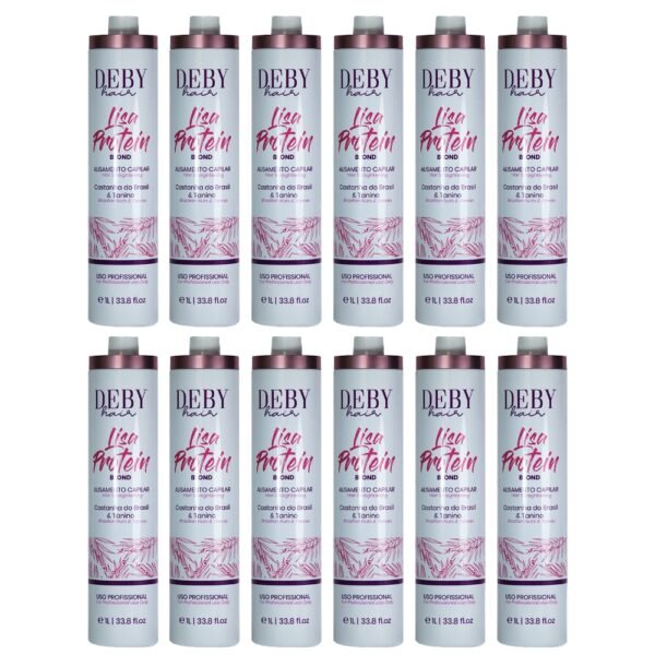 Lot de 12 Lissages Deby Hair Lisa Protein Blond - 12 x 1L
