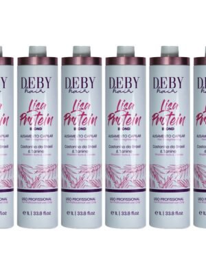 Lot de 6 Lissages Deby Hair Lisa Protein Blond - 6 x 1L