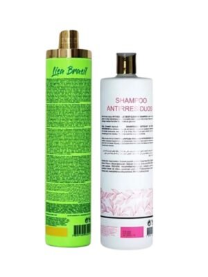 Deby Hair Lissage Indien 8 shampooing clarifiant anti-résidus deby hair 1L + lissage brésilien deby hair lisa brasil 1L