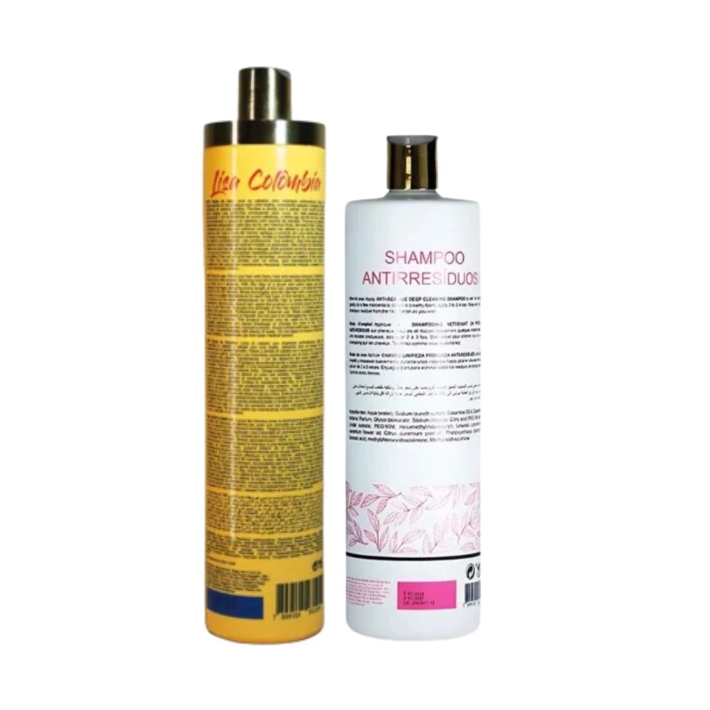 Lissage colombien deby hair lisa colombia + shampooing clarifiant anti-résidus deby hair