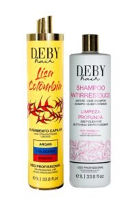 Shampooing clarifiant Deby Hair anti-résidus 1L + Lissage Colombien Deby Hair Lisa Colombia 1L